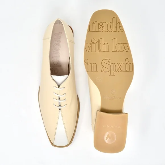 Wonders Women's C-6810 Iseo Natural Cream Two-Tone Shoes Size 37 EU - Picture 1 of 16